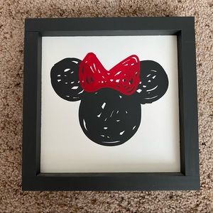 Disney inspired Minnie Mouse Wooden Wall Art